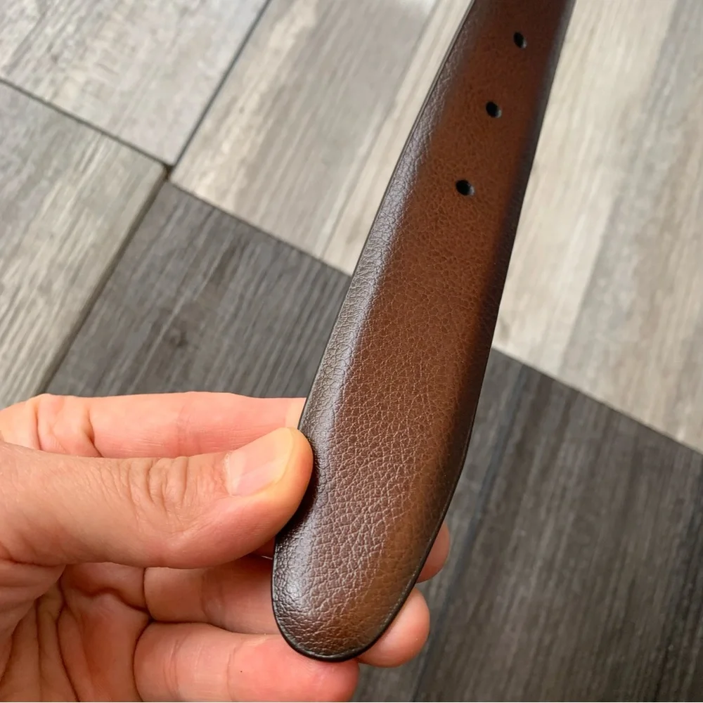 Perry Ellis Portfolio Men's Park Avenue Leather Belt Brown Men’s SZ 30